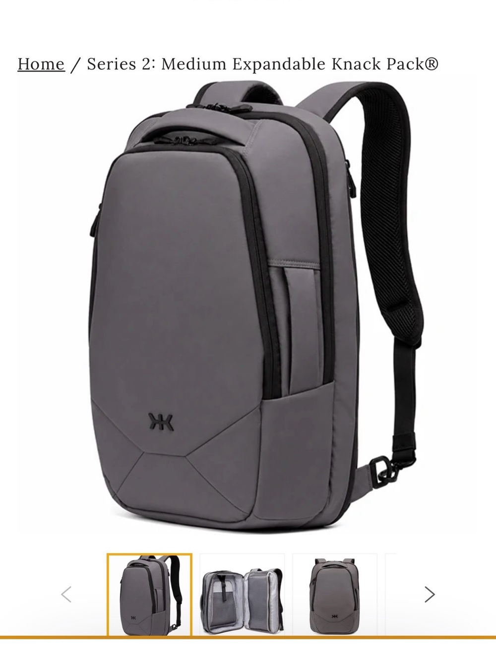 Series 2 Medium Expandable Knack Pack® - Gray